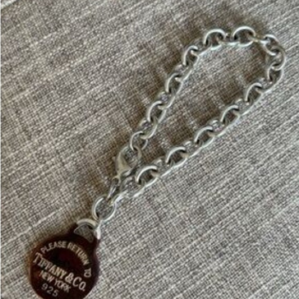 Designer Tag Bracelet Sterling Silver